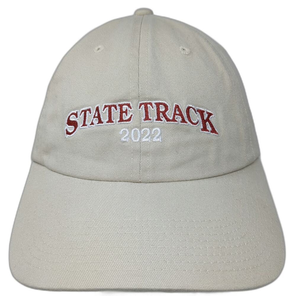 Fahrenheit Baseball Cap Beige One Size State Track 2022 IHSAA Embroidered Hat